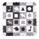 Schaumstoffpuzzle mit Laufstall inSPORTline Trastino 30,5x30,5x1 cm, 36Stück