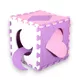 Schaumstoffpuzzle mit Laufstall inSPORTline Burgino 30,5x30,5x1 cm, 36St.
