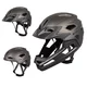 Junior Downhill Helm W-TEC Estreito - Matt Metal - Magic Matt Black