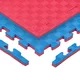 inSPORTline Sazegul 100x100x2 cm Puzzle Tatami-Matte - červeno-modrá, vzor 5 proužků