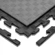 inSPORTline Sazegul 100x100x2 cm Puzzle Tatami-Matte - šedo-černá, vzor 5 proužků