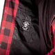 W-TEC Black Heart Rattlesneak Motorradhemd - zeleno-černá kostkovaná