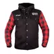 W-TEC Black Heart Ruffster Chopper Jacke - černo-červená - černo-červená