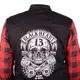 W-TEC Black Heart Ruffster Chopper Jacke - černo-červená