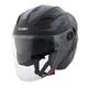 W-TEC Barcela Vermella Open Helm - schwarz-grau - schwarz-grau