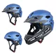 Junior Downhill Helm W-TEC Estreito - Magic Matt Black - Matt Blue