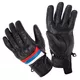 W-TEC Laudero Sommer-Motorradhandschuhe aus Leder - schwarz - schwarz