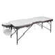 Massageliege inSPORTline Kiyora 186x70x62,5-85,5 cm 2-teilig Aluminium - weiß-grau