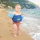 Kinder Schwimmtop mit Ärmeln 2in1 inSPORTline Banarito - rosa