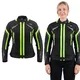 Damen Sommer Textil-Motojacke BOS Aylin - silber-grau - neon