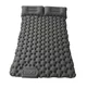 Doppel-Luftmatratze mit integrierter Pumpe inSPORTline Faustea 192x125x8 cm - grau - grau