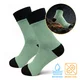 Wasserdichte Socken aus Bambus inSPORTline Pantana AG+ antibakteriell - schwarz - grün