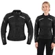 Damen Sommer Textil-Motojacke BOS Aylin - silber-grau - schwarz