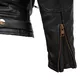 Herren Leder Motorradjacke W-TEC Urban Noir - schwarz