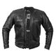Herren Leder Motorradjacke W-TEC Urban Noir - schwarz