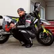 Motoradhelm W-TEC V331 PR Graphic - Khaki-Grau