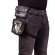 W-TEC Black Heart Devil Skull Black Leather Oberschenkeltasche