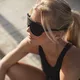 Sport-Sonnenbrille Tripoint Reschen - Matt Black Smoke /w Blue Multi Cat.3