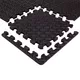 Puzzlematte inSPORTline Famkin (12 Fliesen, 18 Kanten) - mocha mousse - schwarz