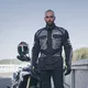 W-TEC Burdys Evo Herren-Motorradjacke - schwarz-grau-rot