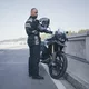 W-TEC Burdys Evo Herren-Motorradjacke - schwarz-grau-rot