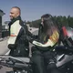 W-TEC Perchta Damen Leder Motorradhandschuhe - schwarz