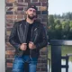 Leder Motorrad Jacke W-TEC Embracer - Vintage Dark Brown