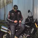 W-TEC Classic Motorradhandschuh - White Bones Schwarz