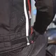 W-TEC Jawo Herren Textiljacke - schwarz mit rot-weißem Streifen