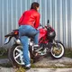 W-TEC Lustipa Damen Motorradjeans - blau