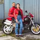 W-TEC Classic Motorradhandschuh - White Bones Schwarz