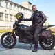 W-TEC Makso Herren Lederjacke - schwarz mit Patches