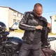 W-TEC Makso Herren Lederjacke - schwarz mit Patches