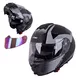 W-TEC FS-907 Klapphelm - Black Matt - Gunmetal Antracite