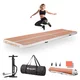 Airtrack inSPORTline Airstunt 400x100x10 cm Mocha Mousse mit Handpumpe