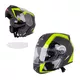W-TEC V270 PP Klapphelm - schwarz-grün - schwarz-grün