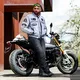 W-TEC Patriot Herren Textiljacke - grau