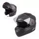 W-TEC YM-925 Klapphelm - Pure Matt Black - Pure Matt Black