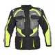 W-TEC Burdys Evo Herren-Motorradjacke - schwarz-grau-rot - schwarz-grau-grün