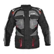 W-TEC Burdys Evo Herren-Motorradjacke - schwarz-grau-rot