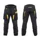 W-TEC Aircross Motorradhosen - schwarz-grau - Schwarz - Gold