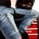 W-TEC Grandus EVO Herren Motorradjeans - blau
