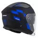 Cassida Jet Tech RoxoR Motorradhelm schwarz matt/blau/grau/weiß - L(59-60)