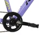 Junior Mädchen Fahrrad Kross LEA JR 2.0 24" - Modell 2025 - fialová / černá / lesk