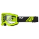 Kinder-Motocross-Brille Fly Racing Focus Youth - černá/bílá, čiré plexi - černá/hi-vis, čiré plexi