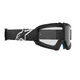 Alpinestars Vision Youth Kinder Motocrossbrille - Hollow černá antracit/žlutá fluo, čiré plexi