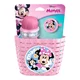 Minnie-Fahrradset (Korb, Trinkflasche, Klingel) – rosa