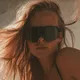 Sport-Sonnenbrille Tripoint Trerikesröset - Turquoise Smoke /w Pink Multi Cat.3