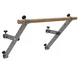 inSPORTline Wootaline Sprossenwand 199 x 80 cm mit Reck und Barren, grau