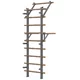 inSPORTline Wootaline Sprossenwand 199 x 80 cm mit Reck und Barren, grau
